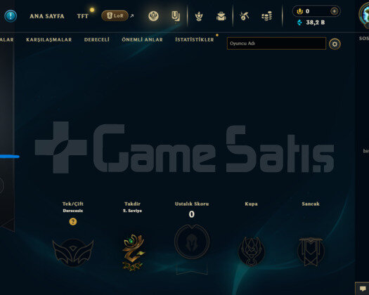 EUW UNRANKED +38K MÖ FRESH ACC YÜKSEK MMR