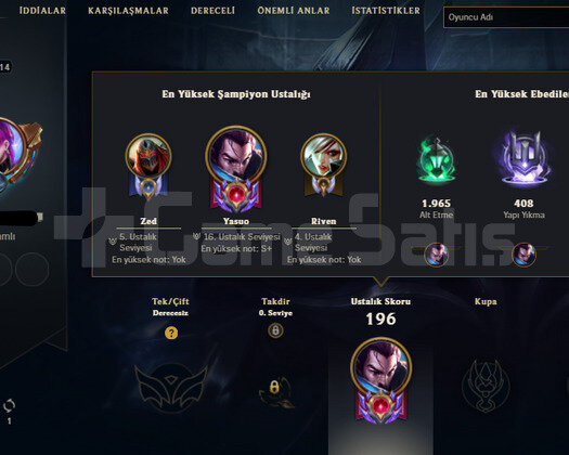 2017 KURULUM 42 SKIN 71 HERO MAINLEMELIK HESAP