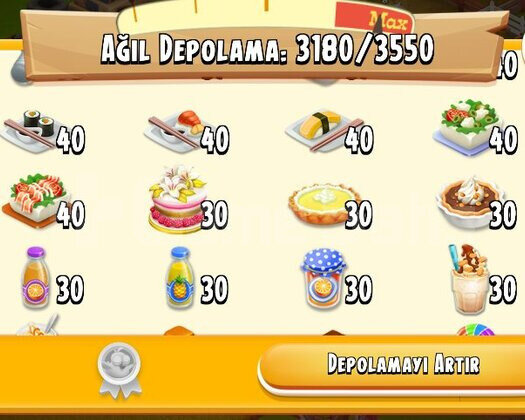 80 LVL 3550 DEPOLU İÇİ ÜRÜN DOLU OYUN