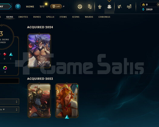 TR Unranked | 3 Kostüm - 34 Hero | LoL Hesap