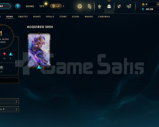EUW Unranked | 1 Kostüm - 40K Mö | LoL Hesap