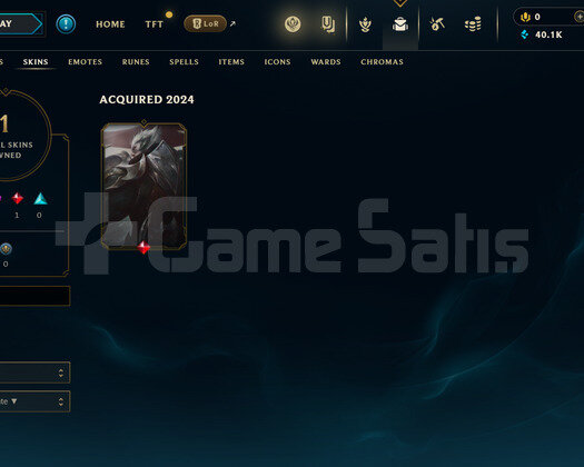 EUW Unranked | 1 Kostüm - 40K Mö |LoL Hesap