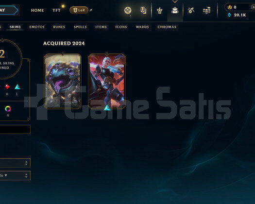 TR Geçen Sezon Plat | 2 Kostüm - 20K Mö | LoL