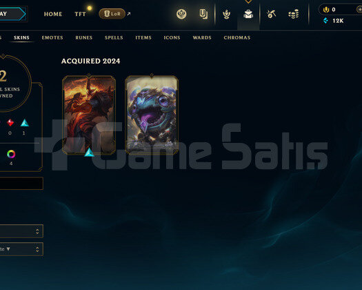 TR Geçen Sezon Plat | 2 Kostüm - 12K Mö | LoL