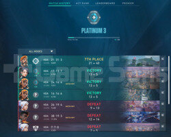 Plat 3 Yüksek MMR Hesap