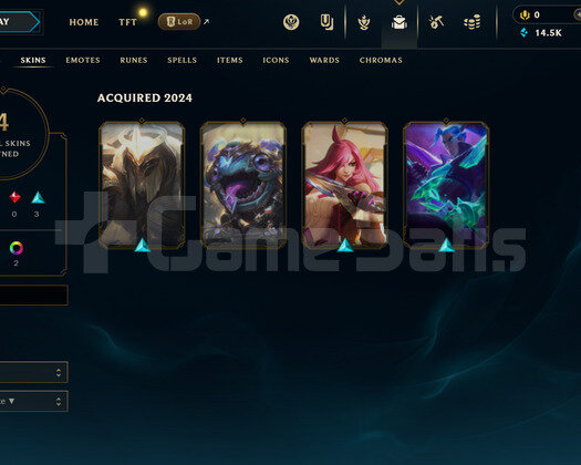 TR Unranked | 4 Kostüm - 14K Mö | LoL Hesap