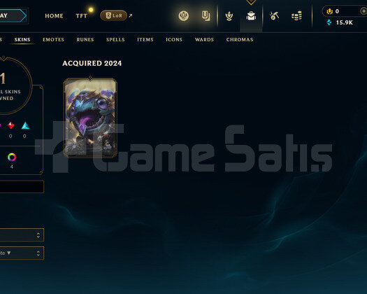 TR Geçen Sezon Plat | 1 Kostüm - 15K Mö | LoL