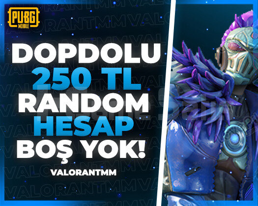 |DOPDOLU| 250TL PUBG RANDOM HESAP ULTRAVİP++
