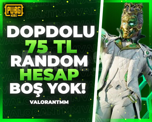 |DOPDOLU| 75TL PUBG RANDOM HESAP ULTRAVİP++