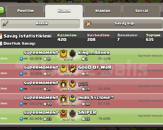 18 SEVİYE KLAN