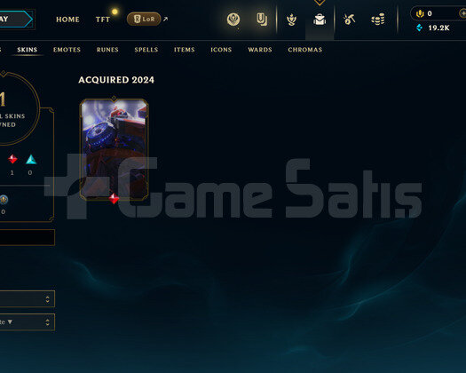 TR Geçen Sezon Plat | 1 Kostüm - 19K Mö | LoL