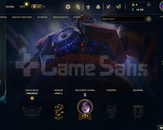 TR Geçen Sezon Plat | 1 Kostüm - 19K Mö | LoL