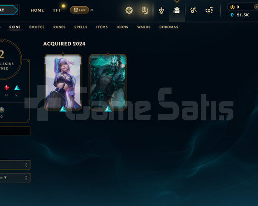 TR Geçen Sezon Plat | 2 Kostüm - 21K Mö | LoL