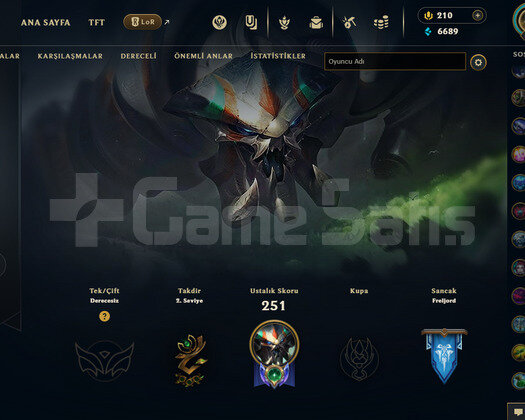EUW- 86 LEVEL - 311 SKIN - 143 HERO - MAİNLİK