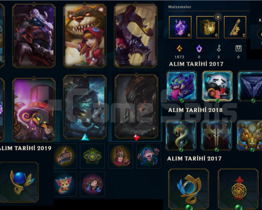 2017 KURULUM HANDMADE UNRANKED 45 CHAMP LOL HESABI