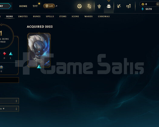 TR Unranked | 1 Kostüm - 35 Hero | LoL Hesap