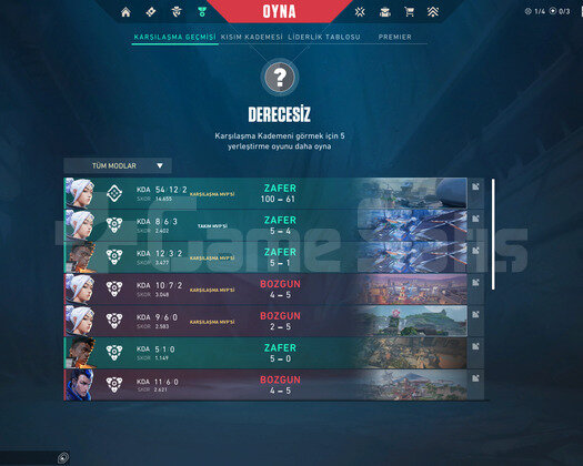 20 LEVEL TR HESAP UNRANKED