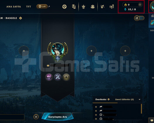 TR ELLE KASILDI 52K ÖZ UNRANKED 30LVL MAİL ONAYSIZ