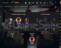 EUW-190 LEVEL - 214 SKIN - 148 HERO - MAİNLİK