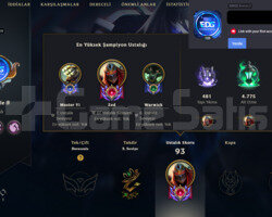 2021 REG 109 LVL HANDMADE LOL HESABI 200K ZED