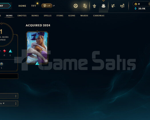 EUW Unranked | 1 Kostüm - 30K Mö | LoL Hesap