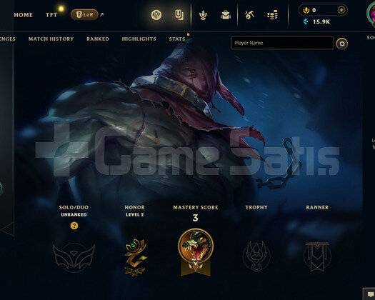 EUW Unranked | 1 Kostüm - 15K Mö | LoL Hesap