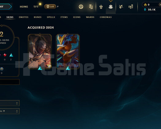 EUW Unranked | 2 Kostüm - 20K Mö | LoL Hesap