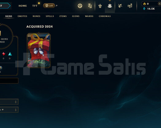 EUW Unranked | 1 Kostüm - 16K Mö | LoL Hesap
