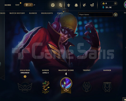 EUW Unranked | 1 Kostüm - 21K Mö | LoL Hesap