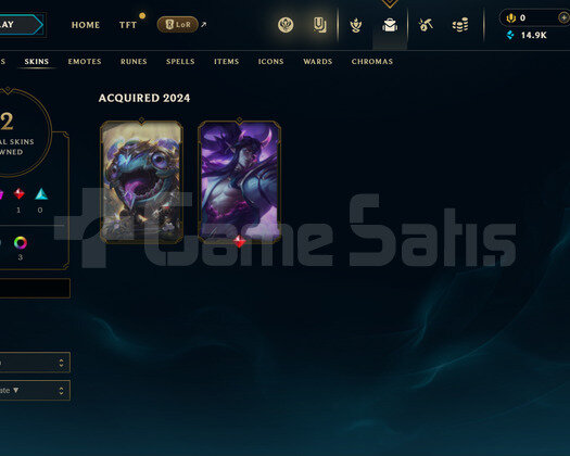 EUW Unranked | 2 Kostüm - 14K Mö | LoL Hesap