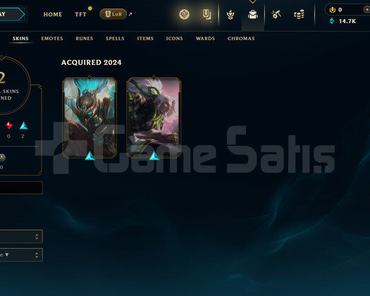 EUW Unranked | 2 Kostüm - 14K Mö |LoL Hesap