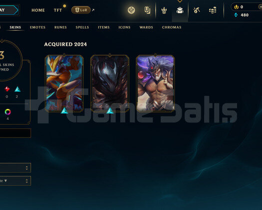 EUW Unranked | 3 Kostüm - 26 Hero | LoL Hesap
