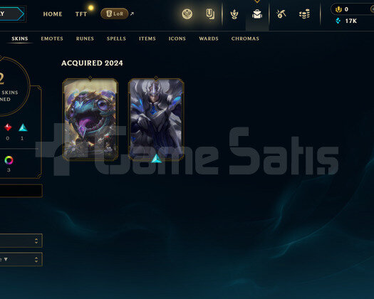 EUW Unranked | 2 Kostüm - 17K Mö | LoL Hesap