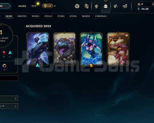 EUW Gold 1 | 4 Kostüm - 24K Mö | LoL Hesap