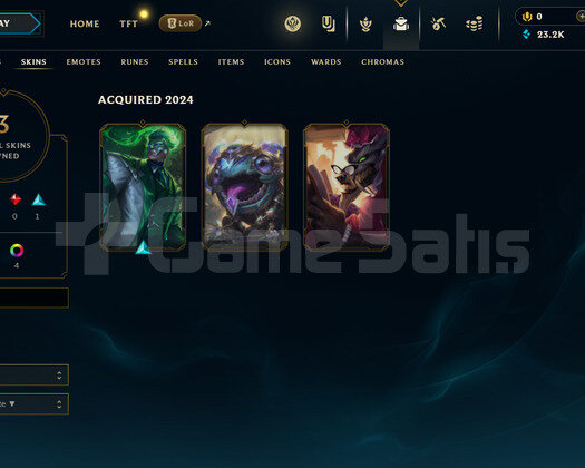 EUW Geçen Sezon Plat | 3 Kostüm - 23K Mö | LoL