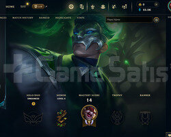 EUW Geçen Sezon Plat | 3 Kostüm - 23K Mö | LoL