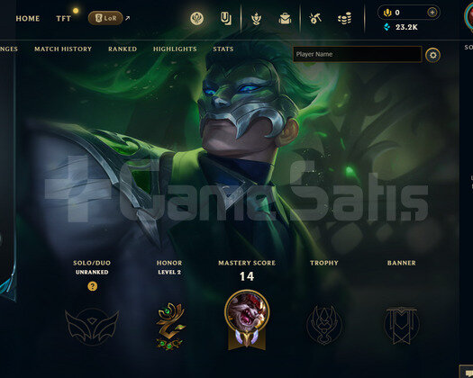 EUW Geçen Sezon Plat | 3 Kostüm - 23K Mö | LoL