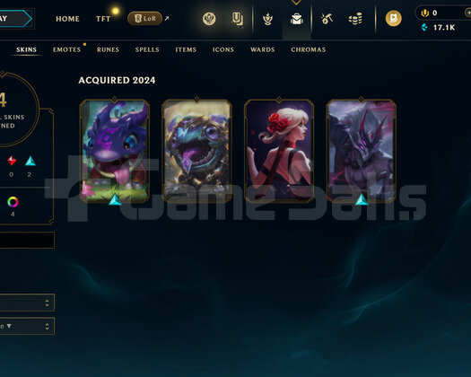 EUW Geçen Sezon Plat | 4 Kostüm - 17K Mö | LoL