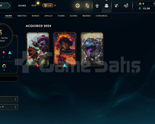 TR Geçen Sezon Plat | 3 Kostüm - 13K Mö | LoL