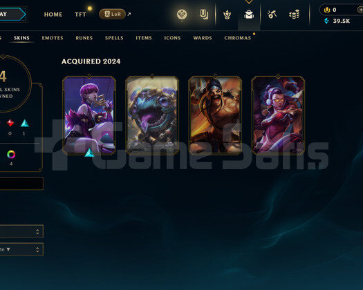 TR Geçen Sezon Plat | 4 Kostüm - 39K Mö | LoL