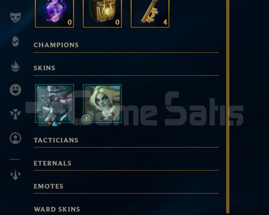 TR Geçen Sezon Plat | 4 Kostüm - 39K Mö | LoL