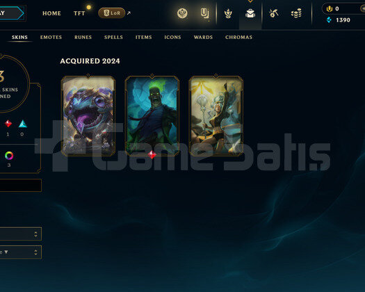 TR Unranked | 3 Kostüm - 29 Hero | LoL Hesap