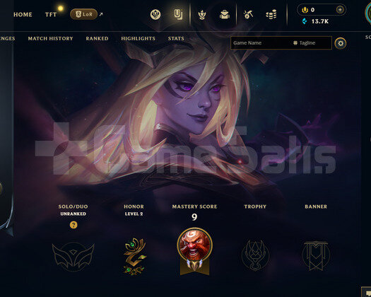 EUW Unranked | 1 Kostüm - 13K Mö | LoL Hesap