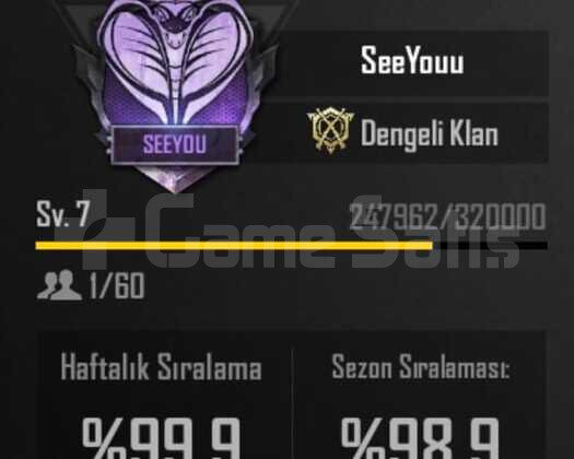 7.8 SEVİYE KLAN 5 DAKİKADA TESLİMAT
