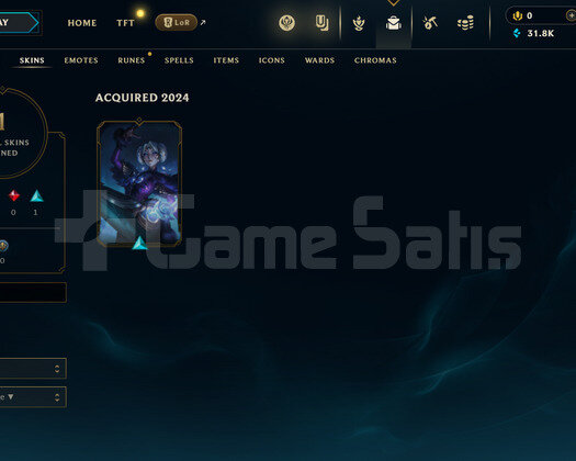 EUW Unranked | 1 Kostüm - 31K Mö | LoL Hesap