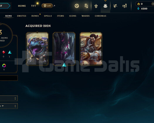 EUW Geçen Sezon Zümrüt | 3 Kostüm - 14K Mö |LoL