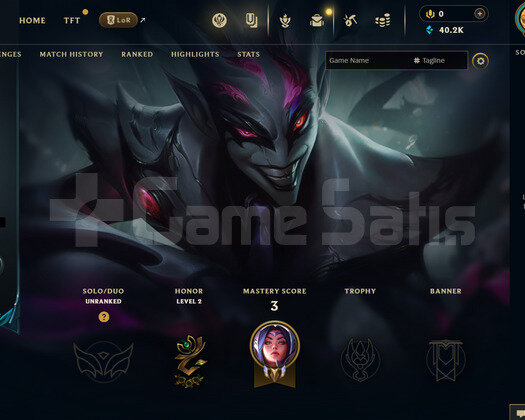 EUW Geçen Sezon Plat | 1 Kostüm - 40K Mö | LoL