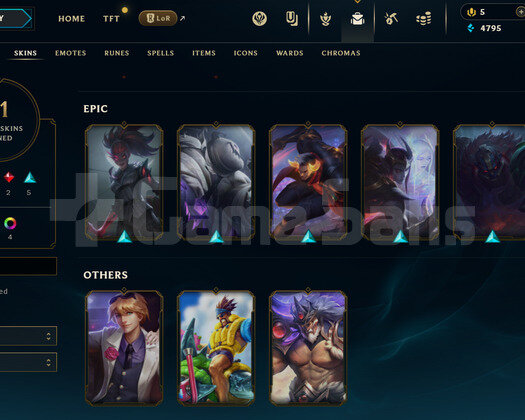 EUW Plat 3 | 11 Kostüm - 45 Hero | LoL Hesap
