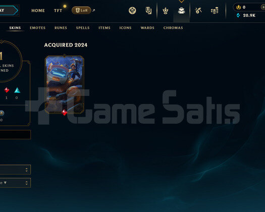 EUW Unranked | 1 Kostüm - 20K Mö |LoL Hesap