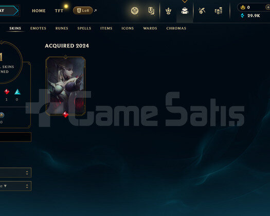 EUW Unranked | 1 Kostüm - 29K Mö | LoL Hesap